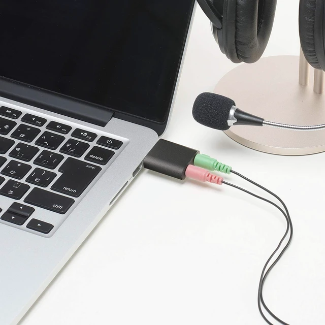 Alt view image 4 of 6 - Miyoshi MCO PAA-U3P Audio Converter Adapter, USB Port to 3.5mm Mini Jack 3 Pole Type