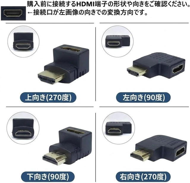 Alt view image 3 of 5 - HDMI Adapter Right Angle 90 Degree 270 Degree Male Female Relay Converter Connector for TV Stick PC (270 Degree), 1 Pcs)