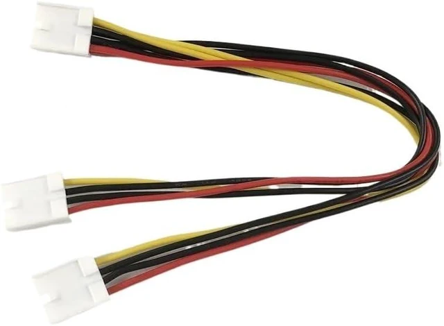 Alt view image 3 of 6 - 10pcs ITX FDD Floppy 4Pin Female 2.54mm to 2X4Pin Female Dual Converter Power Supply Leads Cable Y Splitter