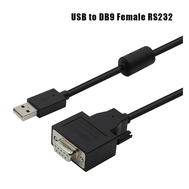 Alt view image 2 of 5 - 4.9Ft USB to DB9 Female RS232 Converter USB-A DB9-F RS-232 Cord Serial Connector UT-8823F
