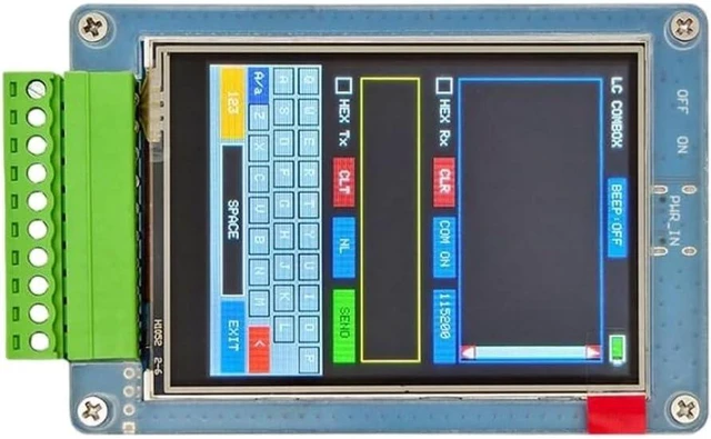 Alt view image 7 of 7 - Handheld Serial Debugger RS485/RS232/TTL 2.8 Inch Touch TFT Screen STM32