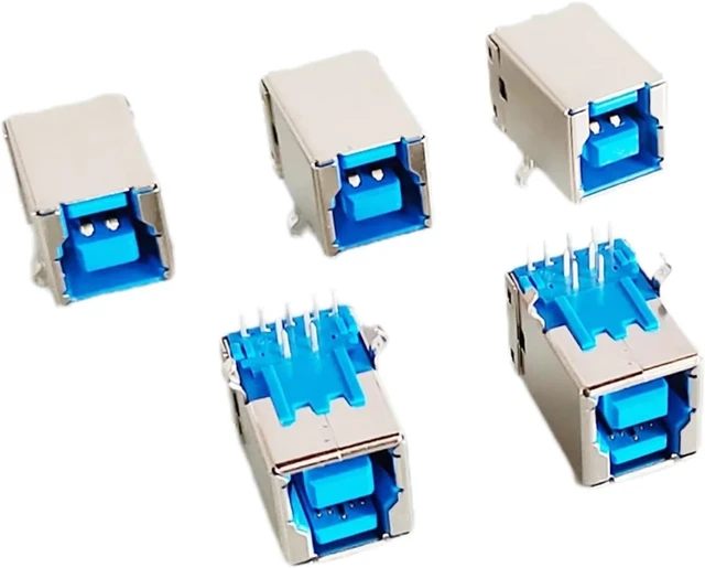 Alt view image 4 of 5 - 5/10PCS USB 3.0 Type B Right Angle Female Jack Connector for Printer Interface Replacement(5PCS)