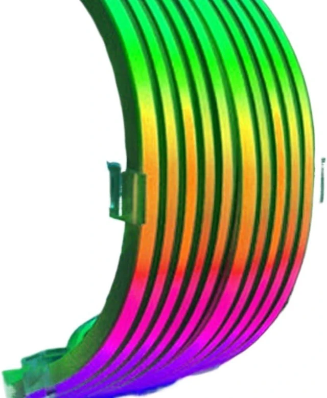 Alt view image 3 of 5 - 5V 3Pin PC RGB GPU Cable 8/24PIN Motherboard Power Extension Cable ARGB Motherboard Cable(X12)