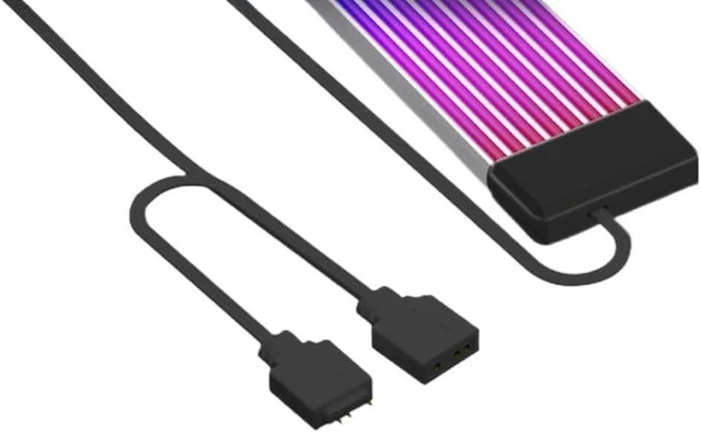 Alt view image 5 of 5 - 5V 3Pin PC RGB GPU Cable 8/24PIN Motherboard Power Extension Cable ARGB Motherboard Cable(X12)