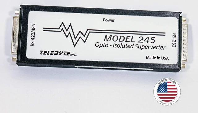 Alt view image 2 of 2 - Model 245 - RS-232 to RS-422/RS-485 Optically Isolated Interface Converter - 24 Volts