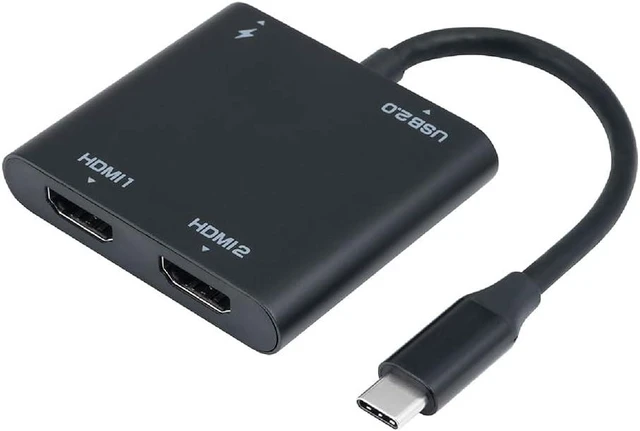 Main image of MCO Z1114 Dual USB Type C to HDMI Adapter (Supports 4K/60Hz/PD)