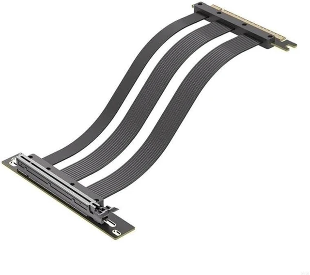 Main image of Durability PCIE5.0 X16 Risers Cable GPU Extension Cable for Graphics, 20cm Long with Plugs and Play(Black)