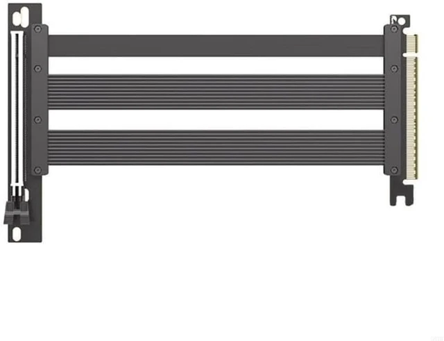 Alt view image 3 of 7 - Durability PCIE5.0 X16 Risers Cable GPU Extension Cable for Graphics, 20cm Long with Plugs and Play(Black)