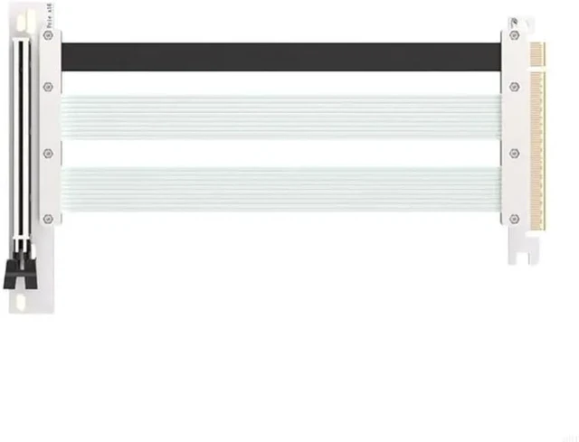 Alt view image 6 of 7 - Durability PCIE5.0 X16 Risers Cable GPU Extension Cable for Graphics, 20cm Long with Plugs and Play(Black)
