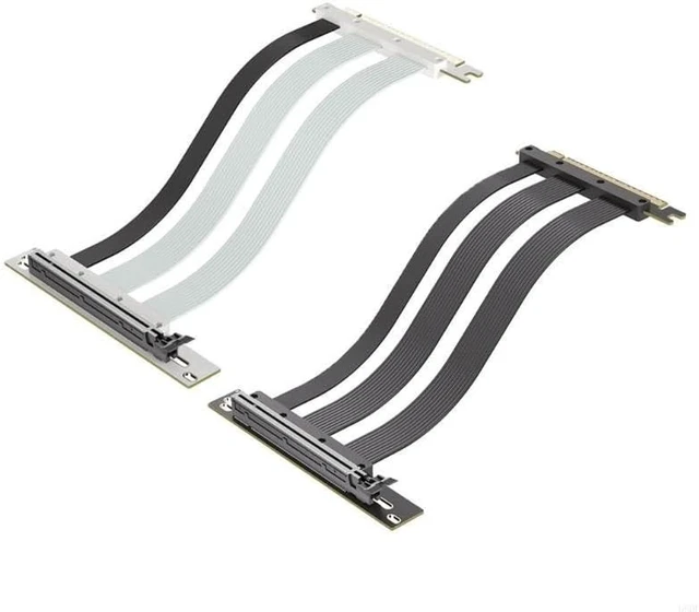 Alt view image 4 of 7 - Durability PCIE5.0 X16 Risers Cable GPU Extension Cable for Graphics, 20cm Long with Plugs and Play(Black)