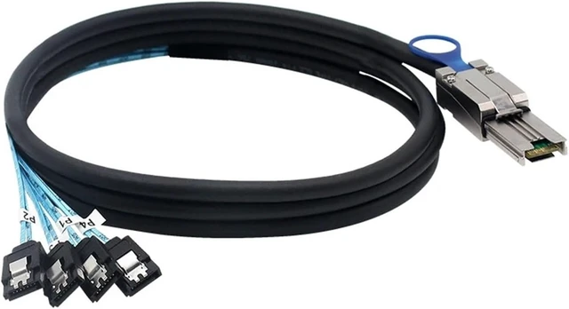 Alt view image 2 of 3 - 26Pin SFF-8088 Male to 4 7Pin Female