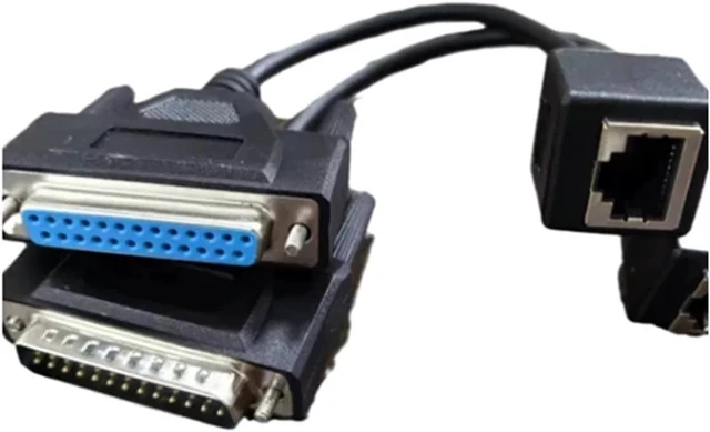 Alt view image 3 of 6 - to RJ45 Signal Wire Network Cable Adapter- DB25 Male/Female