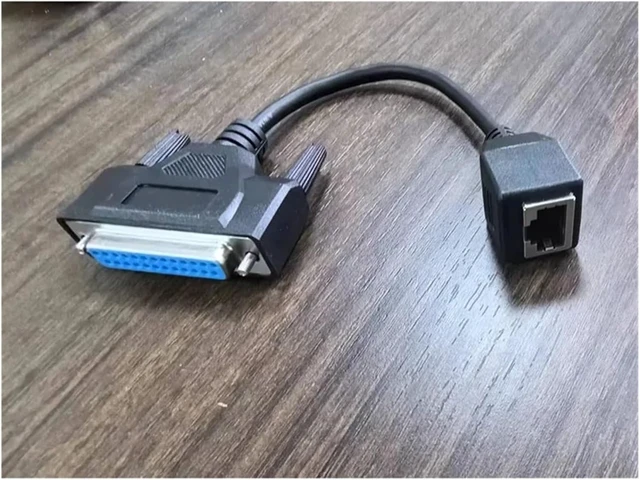 Alt view image 6 of 6 - to RJ45 Signal Wire Network Cable Adapter- DB25 Male/Female
