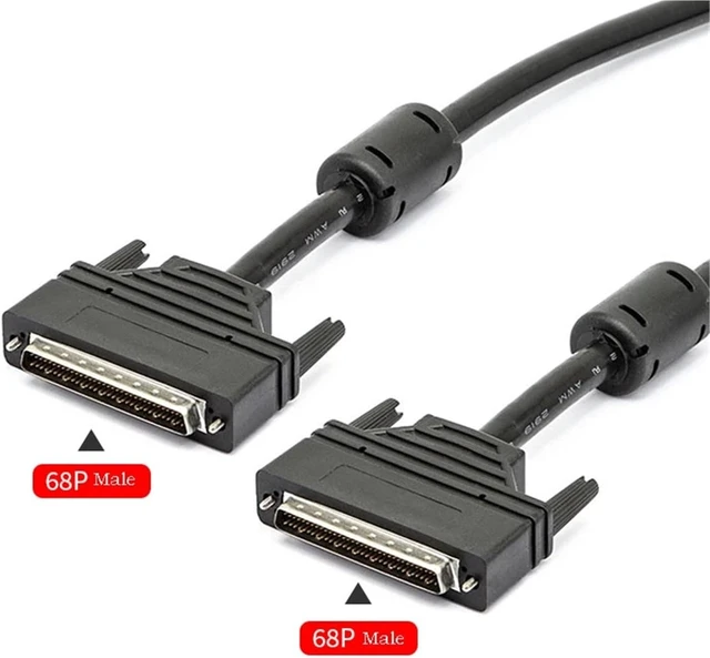 Alt view image 4 of 5 - Connect Cable HPDB68 PIN to DB68 PIN Wire Converter Male to Male Data Transfer Shield Line Adapter