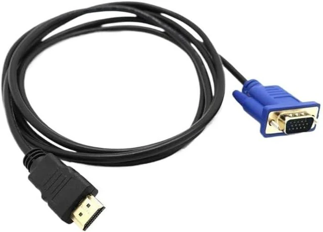 Main image of HDMI to VGA Adapter Cable HD Video Converter High-Definition Video Adapter Cable(1.8M-HDMI to VGA)