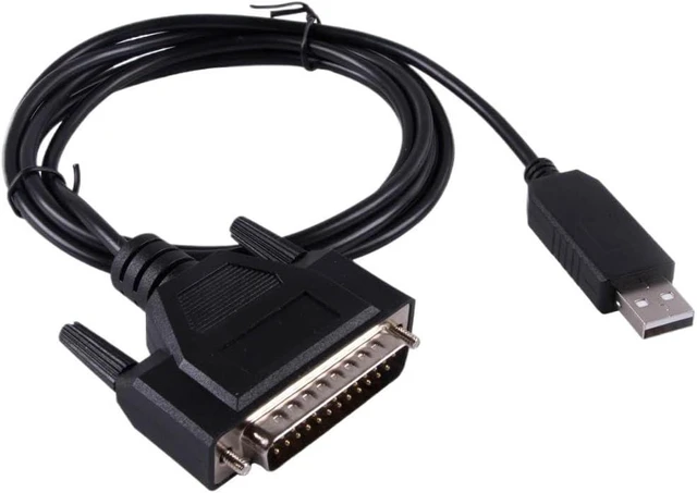 Main image of USB to RS232 25 Pin DB25 Male Connector Serial Adapter Cable CNC Controls Programming Cable Compatib C-232R US-232R(16ft)