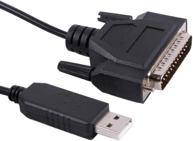 Alt view image 2 of 6 - USB to RS232 25 Pin DB25 Male Connector Serial Adapter Cable CNC Controls Programming Cable Compatib C-232R US-232R(16ft)