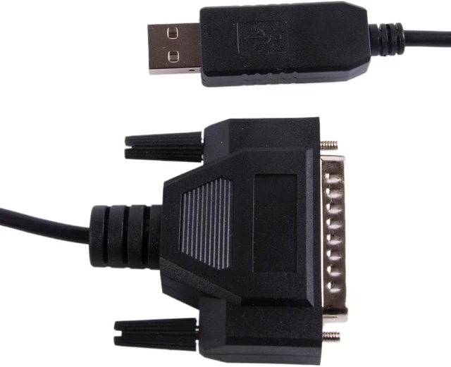 Alt view image 4 of 6 - USB to RS232 25 Pin DB25 Male Connector Serial Adapter Cable CNC Controls Programming Cable Compatib C-232R US-232R(16ft)