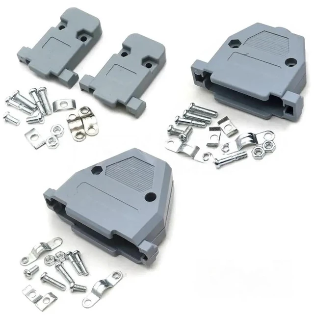 Main image of 5PC DB9 DB15 DB25 DB37 Serial Port Plastic housing 232 Shell Parallel Port housing for DB Adapter for Circuit Board(Shell for DB37)