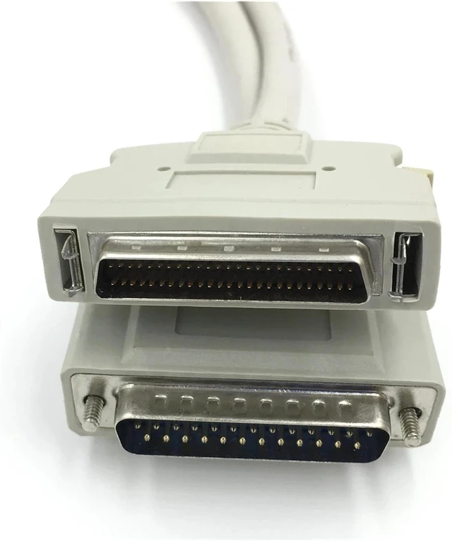 Alt view image 3 of 6 - SCSI Cable HPDB50 to CN50 DB25 Male to Male Shielded Scanner Line 1m 2m(2m)