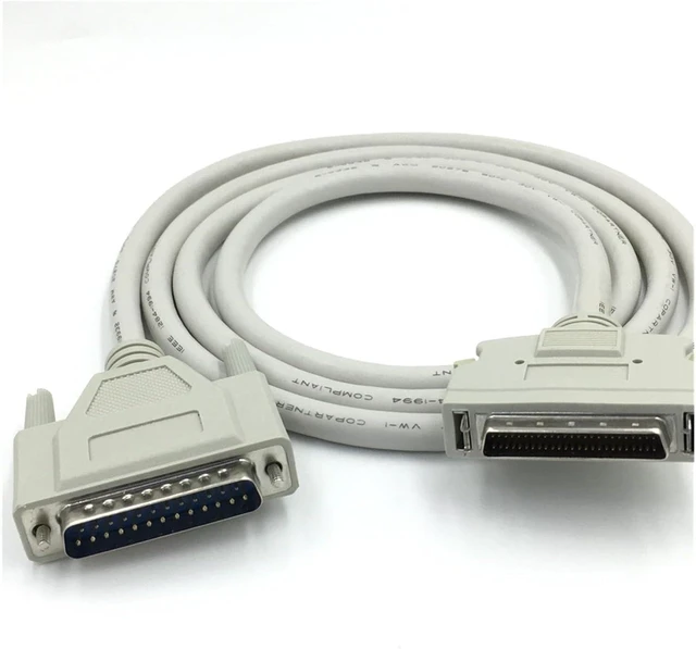 Main image of SCSI Cable HPDB50 to CN50 DB25 Male to Male Shielded Scanner Line 1m 2m(2m)