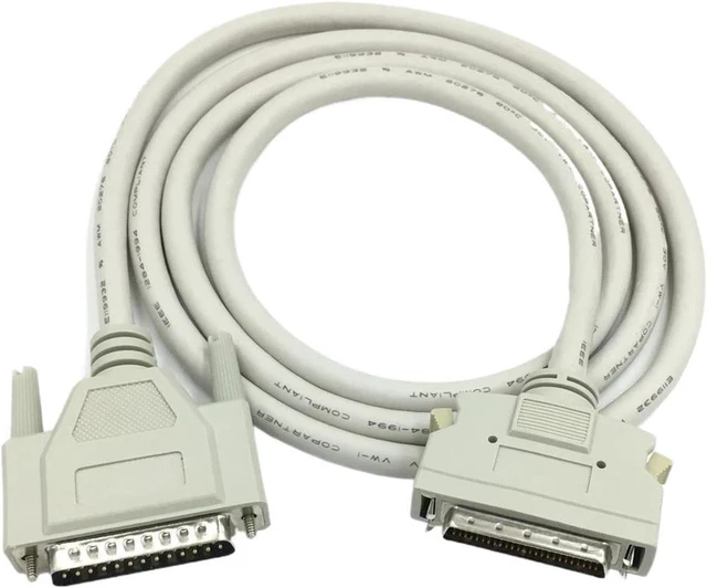 Alt view image 4 of 6 - SCSI Cable HPDB50 to CN50 DB25 Male to Male Shielded Scanner Line 1m 2m(2m)