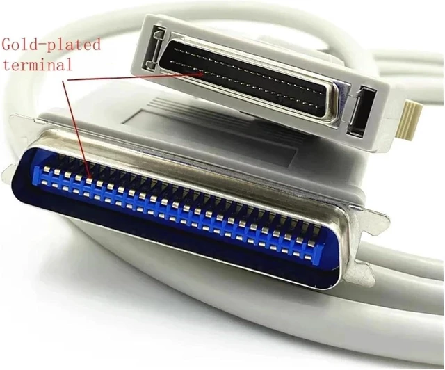 Alt view image 3 of 5 - SCSI Cable HPDB50 to CN50 DB50 Shielded Scanner Recorder Connection Cord(1m)
