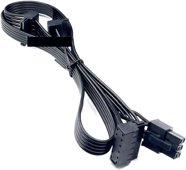 Alt view image 2 of 3 - 6Pin to 3 Angled SSD HDD Power Cable