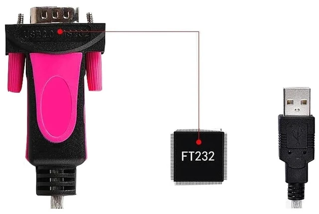 Alt view image 3 of 5 - F&T>D*I USB to RS232 Male DB9 Cord Serial COM Port Adapter Chip & R232 Converter 11/10/ 8.1 7 Vista XP(1m)