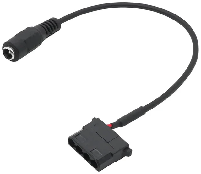 Main image of DC5521 to IDE Cable Big 4 Pin Female to 5.5mm x 2.1mm Convert Cord 12V