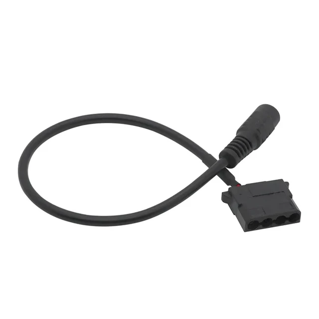 Alt view image 5 of 6 - DC5521 to IDE Cable Big 4 Pin Female to 5.5mm x 2.1mm Convert Cord 12V