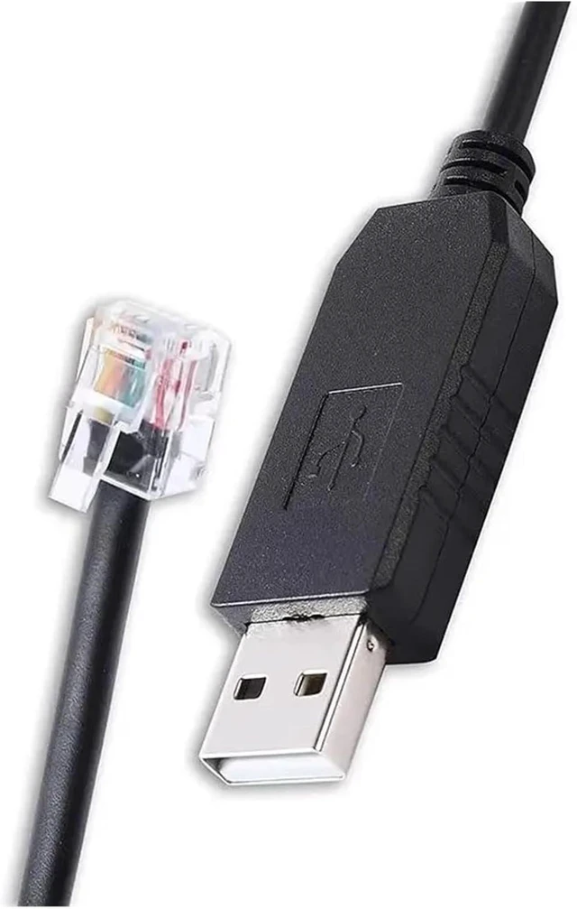 Alt view image 2 of 6 - USB RS232 Serial to RJ12 6P6C PLC Programming Cable with 231XS(1m)