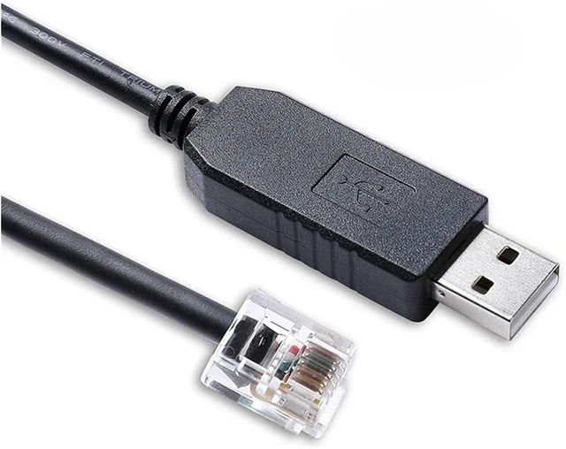 Alt view image 3 of 6 - USB RS232 Serial to RJ12 6P6C PLC Programming Cable with 231XS(1m)