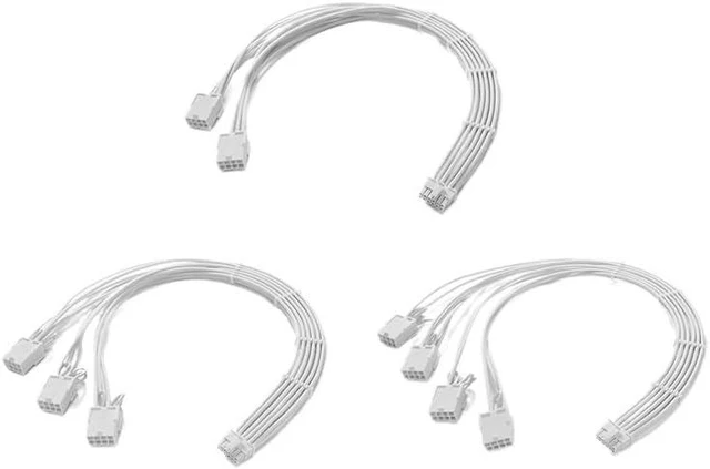 Alt view image 2 of 3 - PCI-e 5.0 Extender Cord, 12VHPWR 16AWG Extension Cable for GPU 4090/4080 /4070s /4070ti /3090ti(3x8pin,Black-Black)