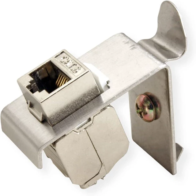 Alt view image 5 of 5 - ROLINE Top-hat Rail Adapter unequipped, for 1 Keystone