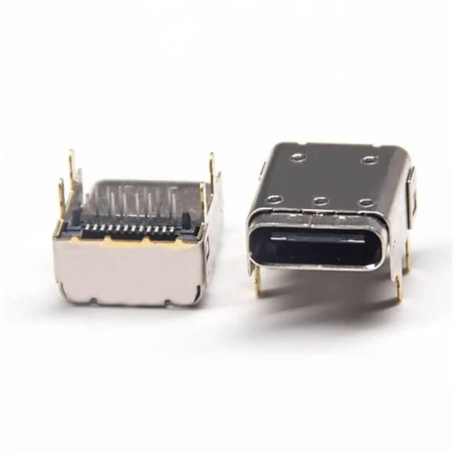 Alt view image 6 of 6 - USB Type C Right Angle 24 Pin Connector Through Hole
