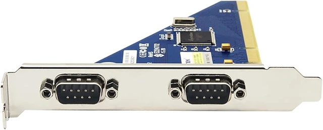 Alt view image 3 of 6 - 1PCS PCI to RS232 Serial Card 2 Ports DB9 COM Expansion Converter UT-752