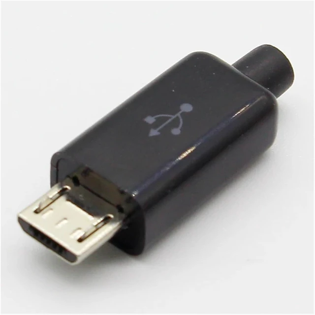 Alt view image 3 of 3 - 10pcs DIY USB Type B Male 5pin Four Piece Assembly Connector Socket