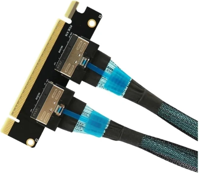 Alt view image 2 of 3 - PCIe 4.0 X16 Splitter Card Dual X8 Adapter