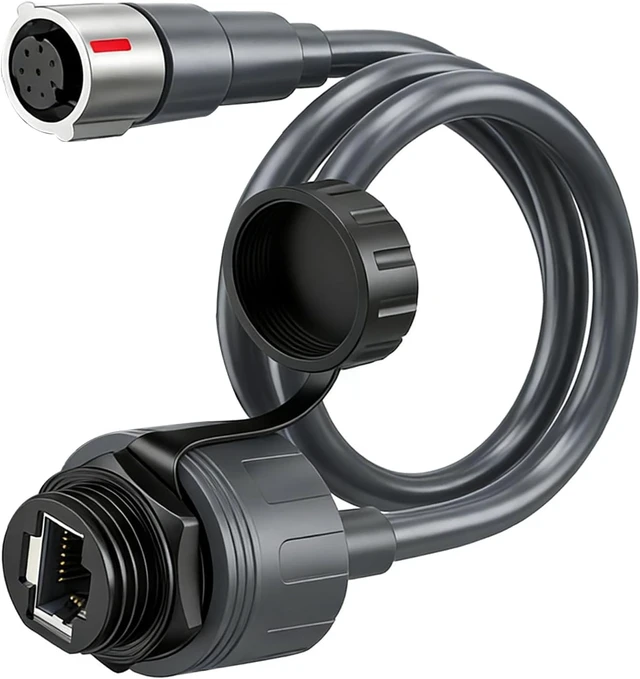 Alt view image 7 of 7 - Rectangular Satellite SPX Male to RJ45 Adapter 0.