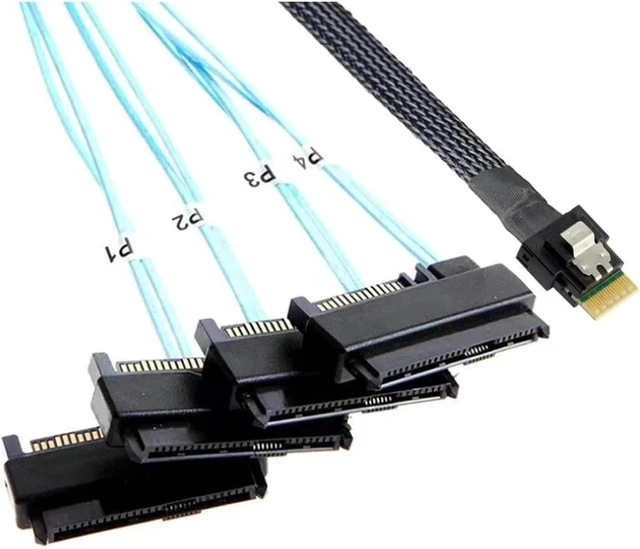Alt view image 3 of 5 - Reliable Performance PCIE Slimline 4.0 38pin SFF-8654 4i