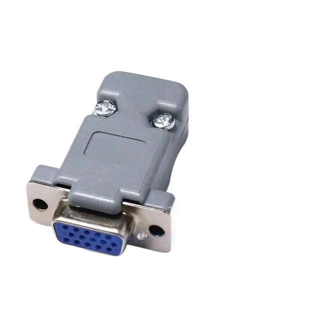 Alt view image 4 of 7 - 1/2sets DB Adapter Connector Plug D Type RS232 COM Serial 9/15/25/37 Pin Ho*/le Port Socket Female Male Screw Installation Shell(DB25 Male,2set)