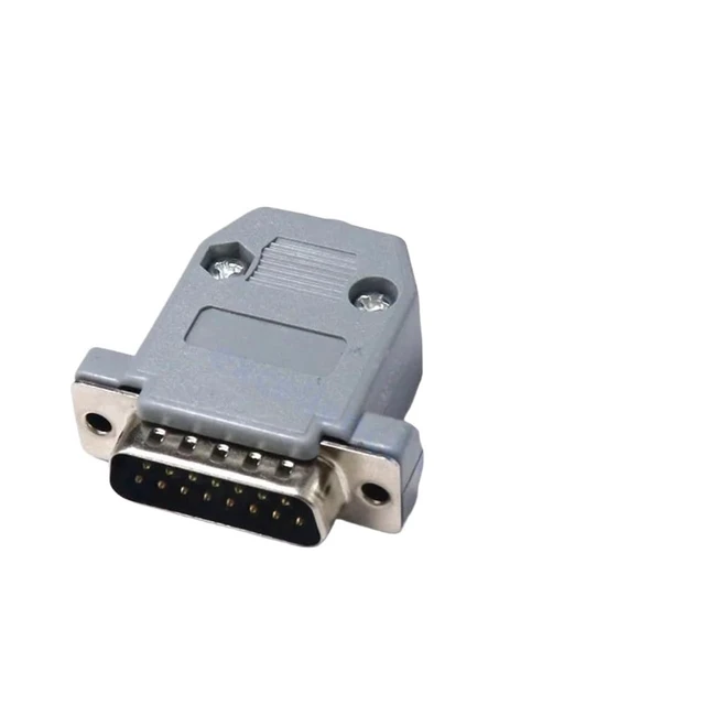 Alt view image 5 of 7 - 1/2sets DB Adapter Connector Plug D Type RS232 COM Serial 9/15/25/37 Pin Ho*/le Port Socket Female Male Screw Installation Shell(DB25 Male,2set)