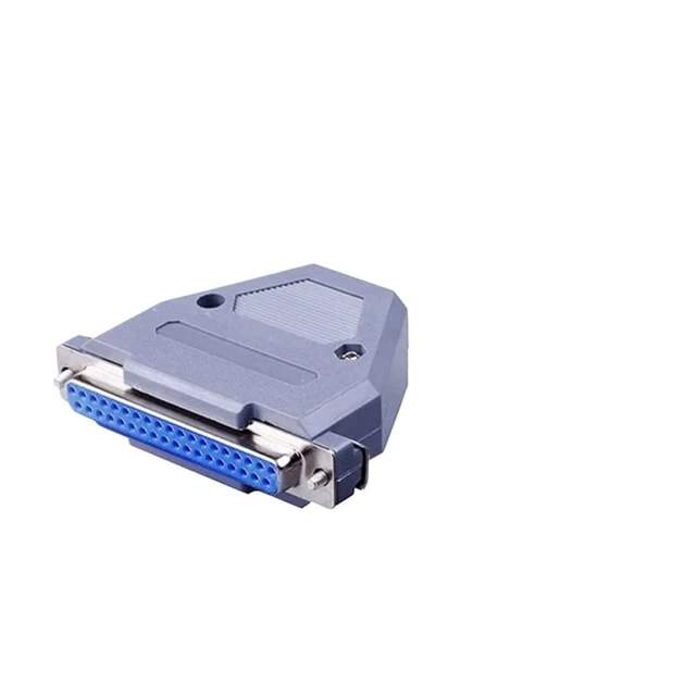 Alt view image 6 of 7 - 1/2sets DB Adapter Connector Plug D Type RS232 COM Serial 9/15/25/37 Pin Ho*/le Port Socket Female Male Screw Installation Shell(DB25 Male,2set)