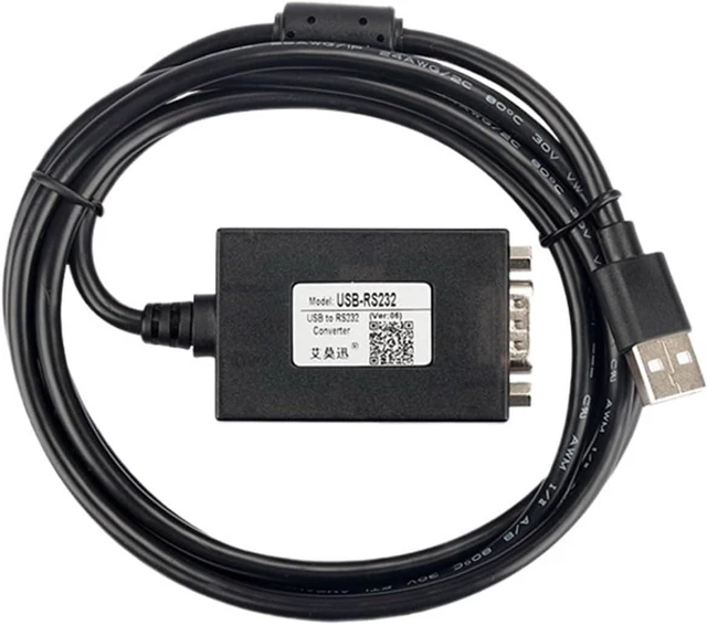Alt view image 3 of 6 - USB to RS232 Serial Port Cable DB9 Conversion Cable USB to rs232 Converter Male Port Female Port com Port (Size : Black)