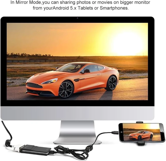 Alt view image 3 of 7 - External Graphic Video Adapter USB 2.0 to DVI/VGA/-Compatible Multiple Monitors Display Extend/Mirror for Easy Install