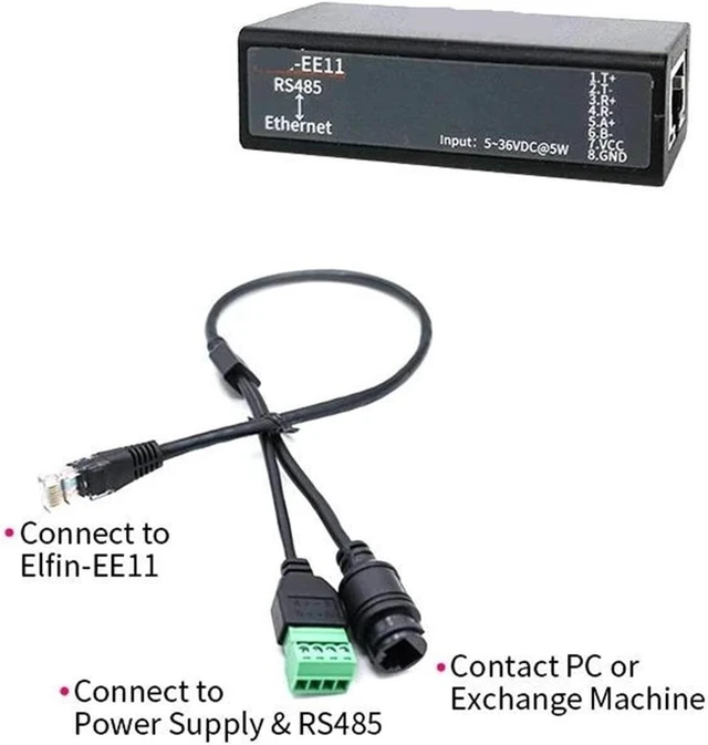 Alt view image 4 of 6 - EE11 EE11A MINI RS485 to Ethernet Modbus Serial Server(EE11 kit 3)
