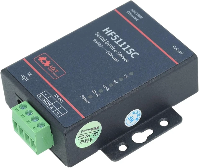 Alt view image 6 of 6 - HF5111SC Modbus Serial Server RS485 to Ethernet