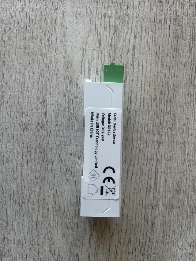 Alt view image 2 of 6 - DIN-Rail Mounting Hole RS232 to Ethernet Converter DR132 1 Port