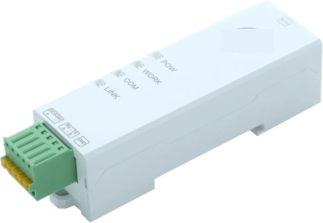 Alt view image 5 of 7 - DIN-Rail Serial Port RS485 to Ethernet Converter IoT Server